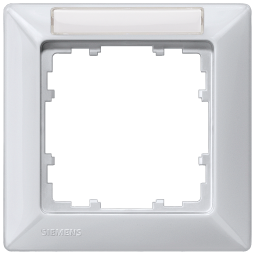 DELTA line aluminum metallic frame single with labeling field