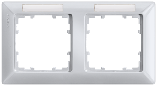 DELTA line aluminum metallic frame double with labeling field horizontal