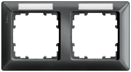 DELTA line carbon metallic frame double with labeling field horizontal