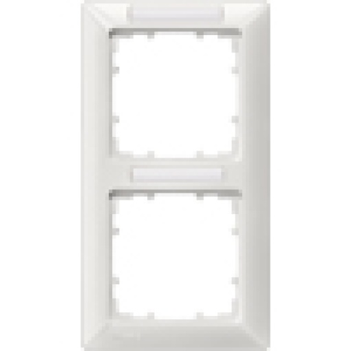 DELTA line titanium white frame double with labeling field vertical