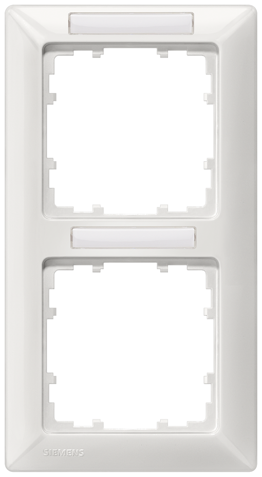 DELTA line titanium white frame double with labeling field vertical