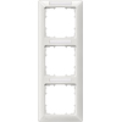 DELTA line titanium white frame triple with labeling field vertical