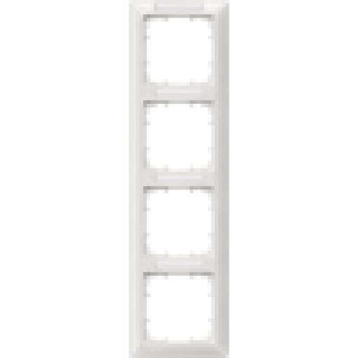 DELTA line titanium white frame quadruple with labeling field vertical