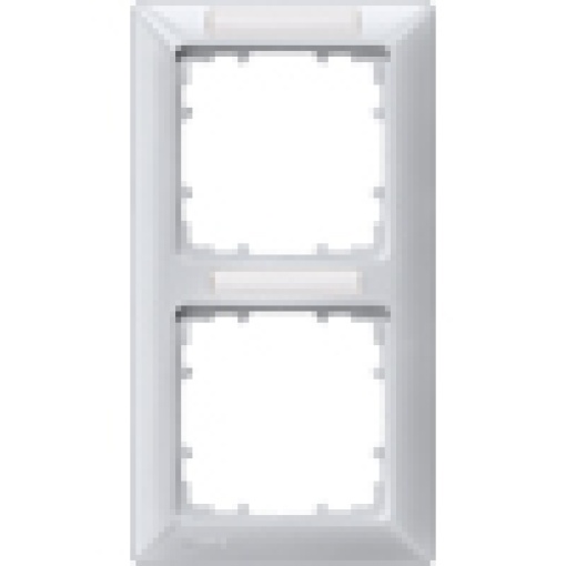 DELTA line aluminum metallic frame double with labeling field vertical