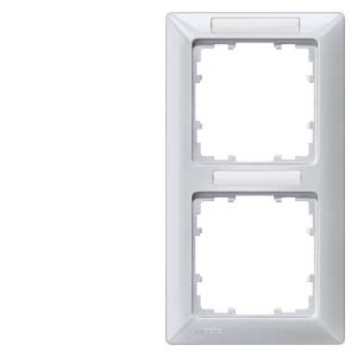 DELTA line aluminum metallic frame double with labeling field vertical