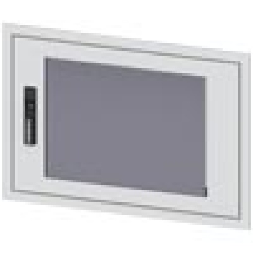 transparent door with masking frame for flush mounting simple version Heigh