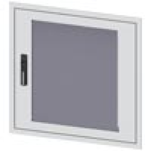 transparent door with masking frame for flush mounting simple version Heigh