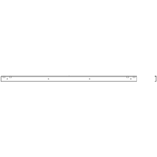ALPHA 160400 DIN wallmounting rail L1000 mm