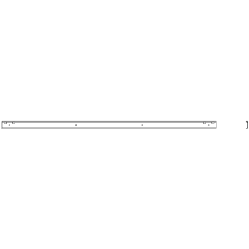ALPHA 160400 DIN wallmounting rail L1250 mm