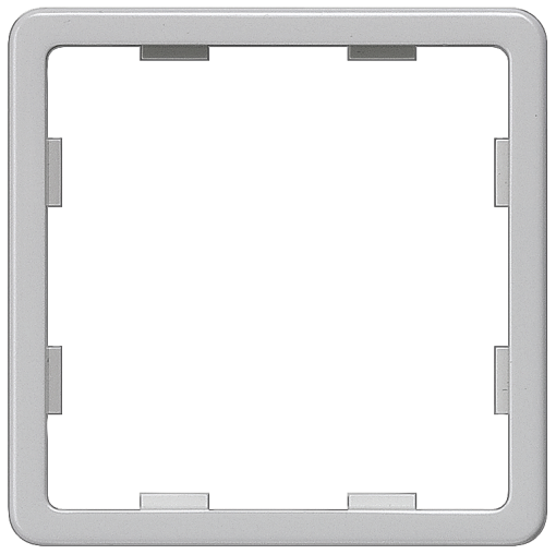 DELTA profil silver intermediate frame for inserting 55x55mm devices