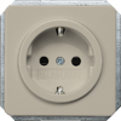 DELTA profil socket cover with incr touch protection without insert champagne