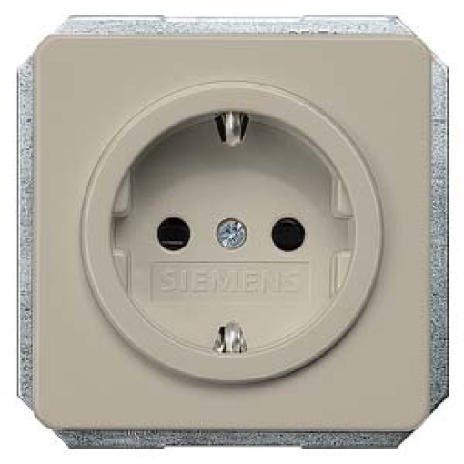 DELTA profil socket cover with incr touch protection without insert champagne