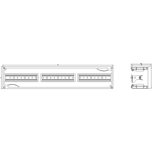ALPHA 400630 DIN assembly kit for modular installation devices 150 mm tier 