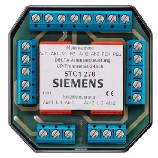 DELTA shutterblind control flushm isolating relay double with individual