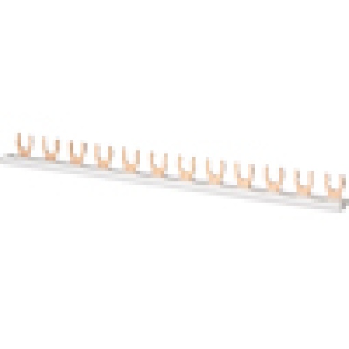Forktype busbar with touch protection 1phase 16mm2 12 MW