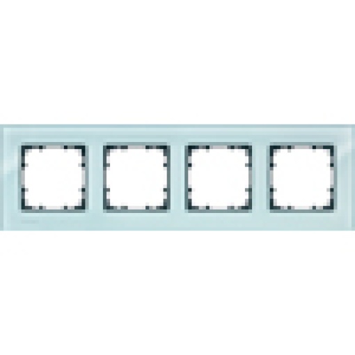 DELTA miro glass crystal green frame quadruple
