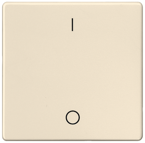 DELTA isystem rocker with IO symbols for OFF switch electric white