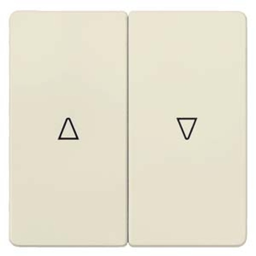 DELTA isystem rocker double with shutterblind UpDown symbols electric white