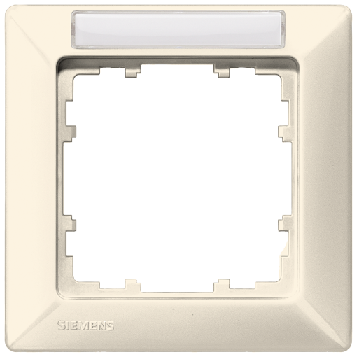 DELTA line electric white frame single with labeling field