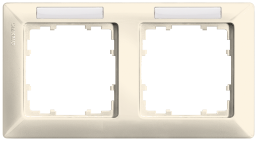 DELTA line electric white frame double with labeling field horizontal