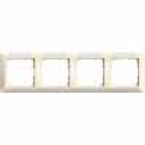 DELTA line electric white frame quadruple with labeling field horizontal