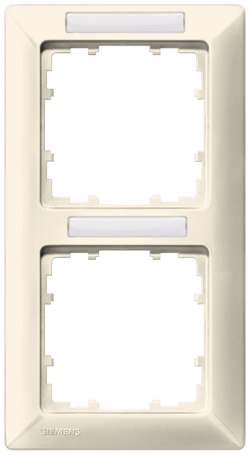 DELTA line electric white frame double with labeling field vertical