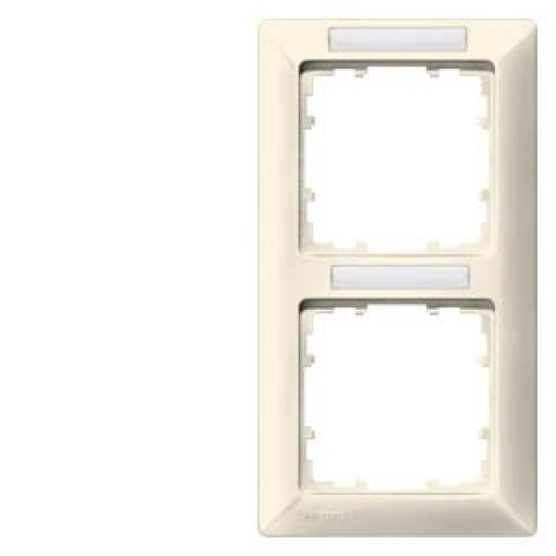 DELTA line electric white frame double with labeling field vertical