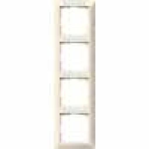 DELTA line electric white frame quadruple with labeling field vertical