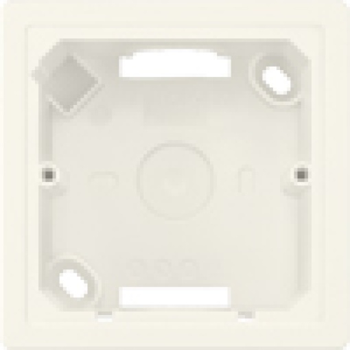 DELTA lineStyle flushmounted enclosure 2x titanium white