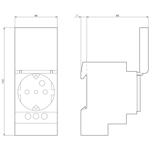 Socket outlet 16 A with cover without approval according to DIN VDE 0620 and