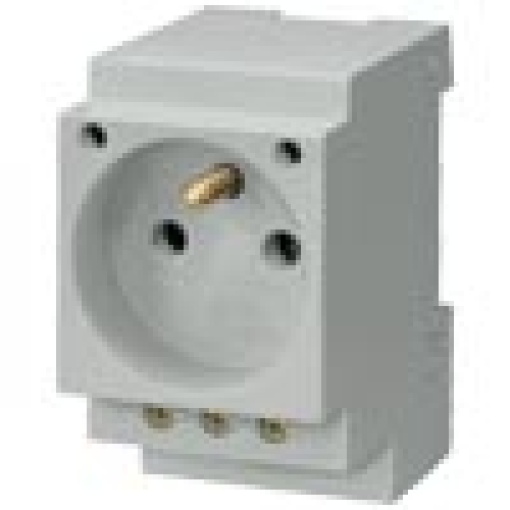 Socket outlet 16A with ground pin acc to CEE 7 for installation in distribut