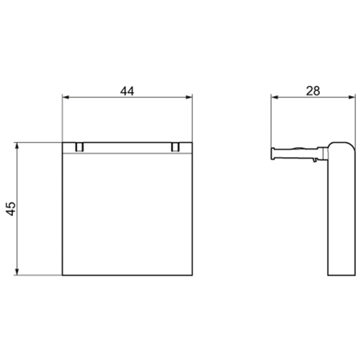 Cover for socket outlets 5TE68 can be plugged on to 5TE6800 5TE6803 and 5TE6804