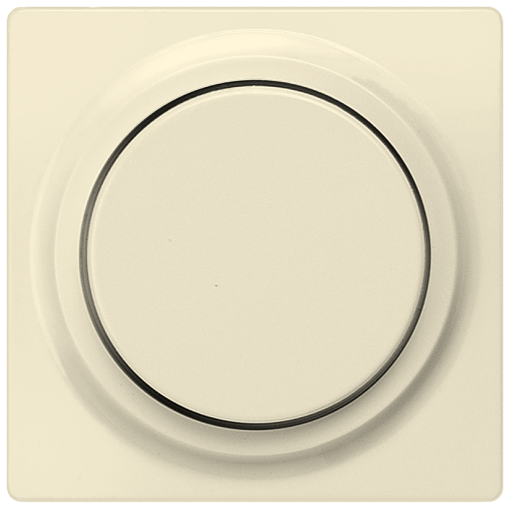 DELTA isystem cover plate for dimmer with rotary knob electric white