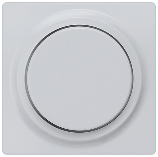 DELTA isystem cover plate for dimmer with rotary knob aluminum metallic