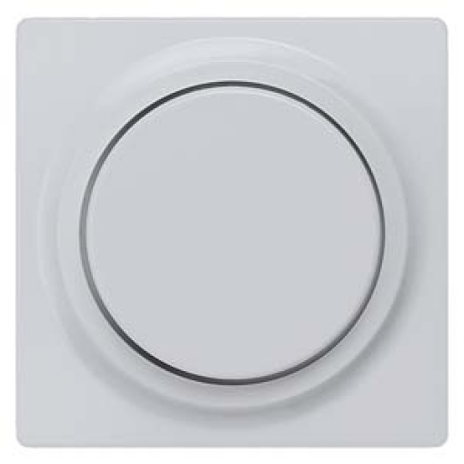 DELTA isystem cover plate for dimmer with rotary knob aluminum metallic