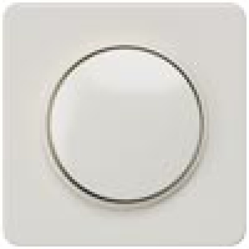 DELTA profil cover plate for dimmer with rotary knob titanium white