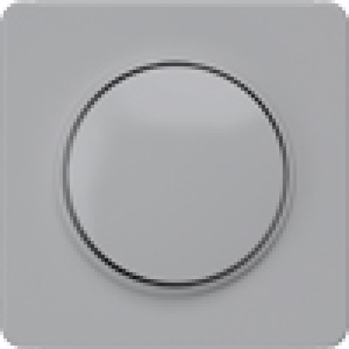 DELTA profil cover plate for dimmer with rotary knob silver