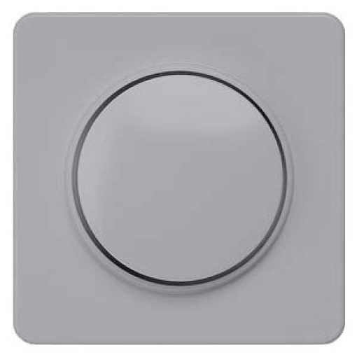 DELTA profil cover plate for dimmer with rotary knob silver