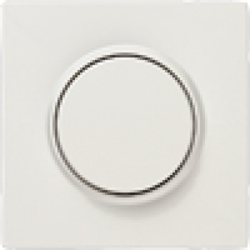 DELTA style cover plate for dimmer with rotary knob titanium white