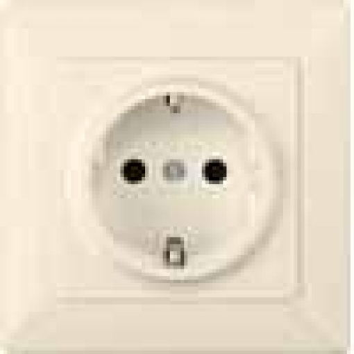 DELTA line cover plate with incr touch protection solid plate electric whit