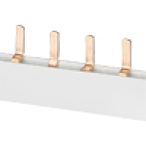 Pin busbar 10 mm² connection 2 x 4phase safe to touch
