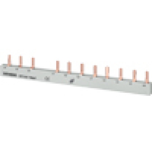 Pin busbar 10 mm2 connection 3phaseN8x phase fingersafe for 1F