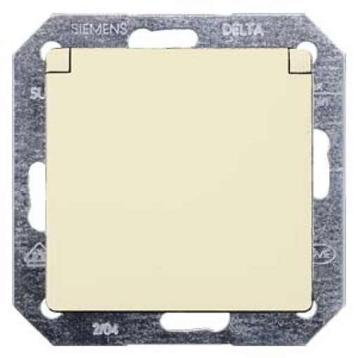 DELTA isystem socket outlet with hinged lid and incr touch protection elec