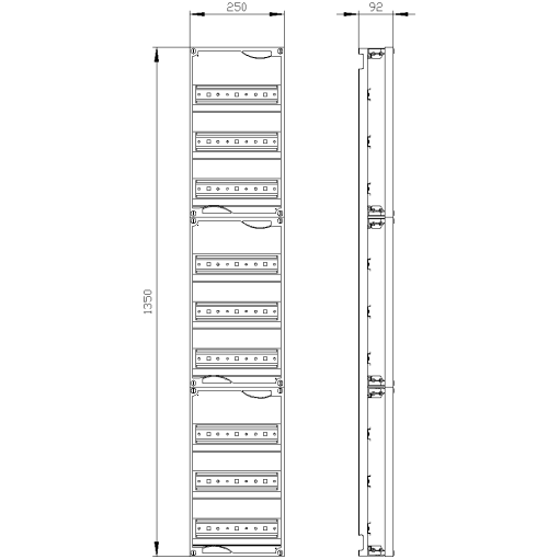 ALPHA 400 DIN quickassembly kit for modular installation devices