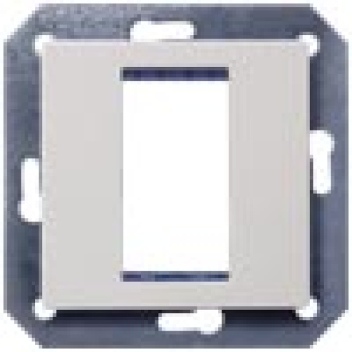 DELTA isystem module carrier single incl intermediate frame titanium white