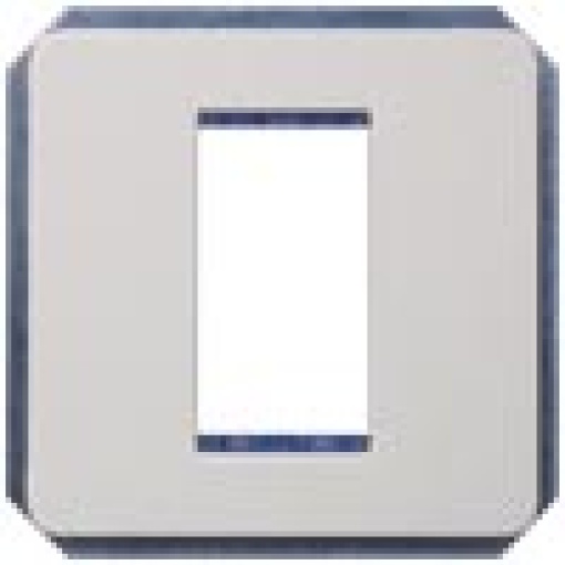 DELTA profil module carrier single incl intermediate frame titanium white