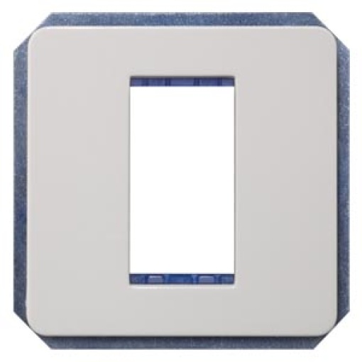 DELTA profil module carrier single incl intermediate frame titanium white