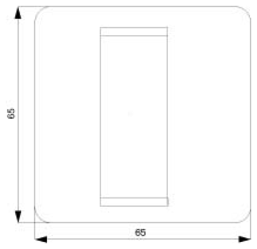 DELTA profil module carrier single incl intermediate frame titanium white