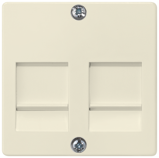 DELTA isystem cover plate for modular jack support plate with labeling field