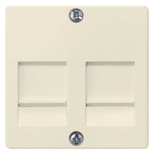 DELTA isystem cover plate for modular jack support plate with labeling field